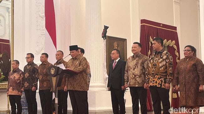 Menteri & Wamen Kabinet Merah Putih Prabowo-Gibran