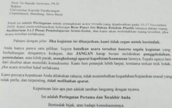 Unpar Bandung Mendapat Teror Bom