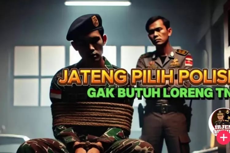 Hoaks Pilgub Jateng Makin Meradang, Beredar Gambar TNI Diikat Polisi Serang Luthfi-Yasin