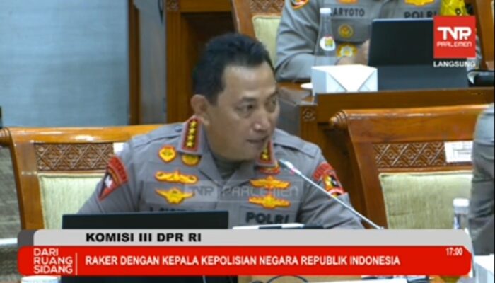 Rapat Kerja Perdana Kapolri Listyo Sigit Prabowo dengan Komisi III DPR RI