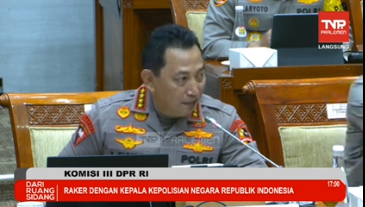 Rapat Kerja Perdana Kapolri Listyo Sigit Prabowo dengan Komisi III DPR RI