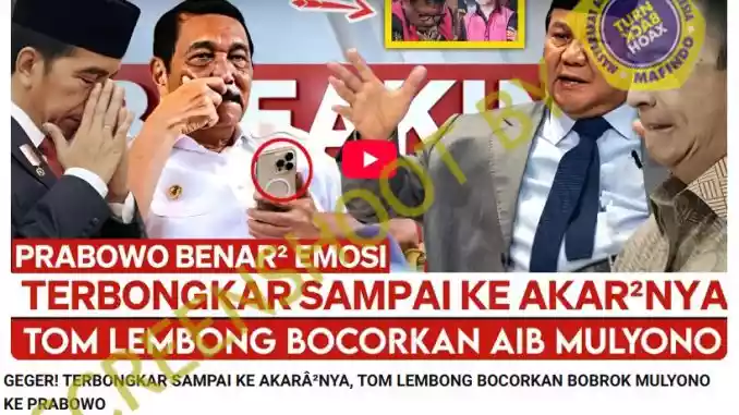 Tom Lembong Ungkap Bobroknya Jokowi ke Prabowo? Ini Faktanya