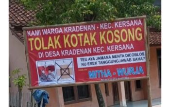 Gegara Spanduk Tolak Kotak Kosong di Pilkada Brebes, Tim Mitha-Wurja Ditegur Panwaslu