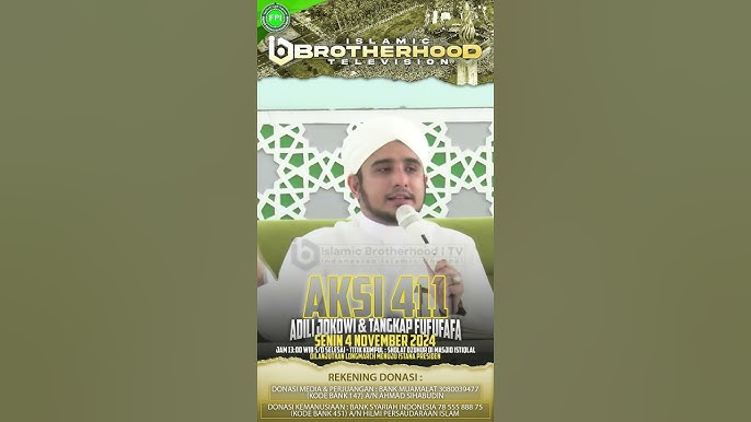 Serukan Reuni 411, Akun Youtube Official Islamic Brotherhood TV Panen Komentar Negatif