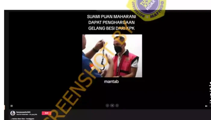 Hoaks Suami Puan Maharani Ditangkap KPK