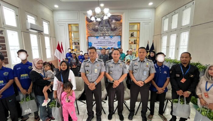 Penyerahan Bantuan Sosial & Panen Raya Serentak UPT Pemasyarakatan Bersama Menteri Imigrasi dan Pemasyarakatan