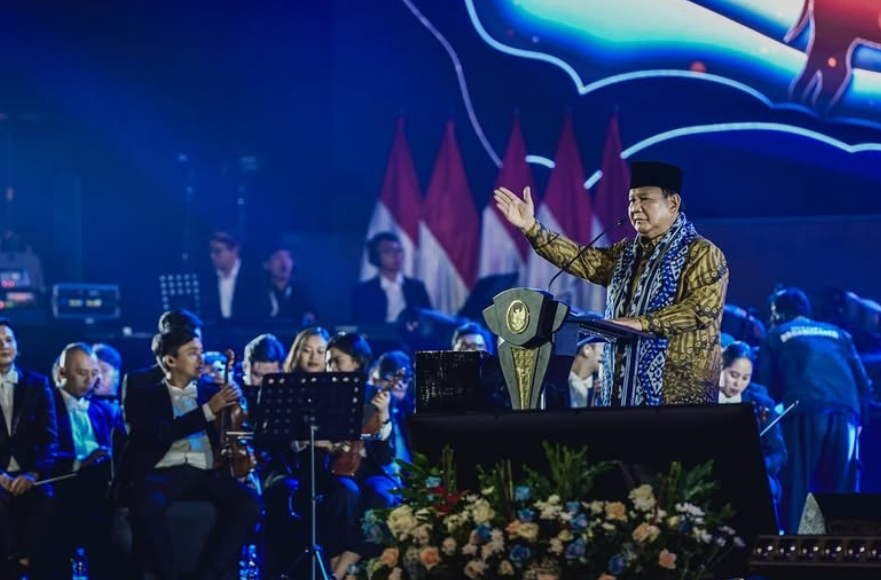 Prabowo Hadiri Puncak Natal 2024