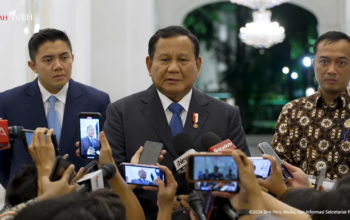 Prabowo Subianto di Istana