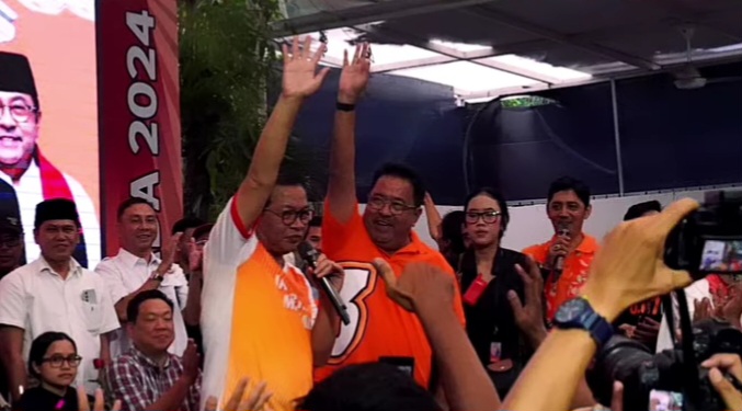 Pramono Anung-Rano Karno Hadiri Syukuran Kemenangan 