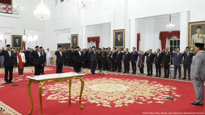 Presiden Prabowo Subianto Resmi Lantik Pimpinan dan Dewas KPK 2024-2029