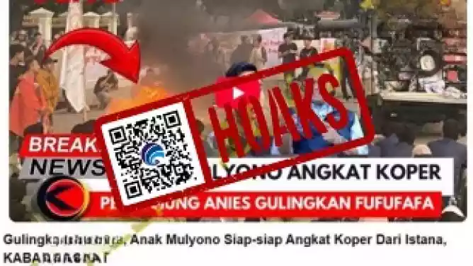 Hoaks Pendukung Anies Beraksi Gulingkan Gibran