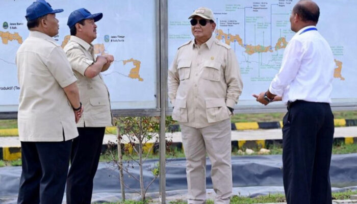 Presiden Prabowo Subianto Tinjau Kawasan BLUPPB Karawang, Dorong Swasembada Pangan dan Ekonomi Biru