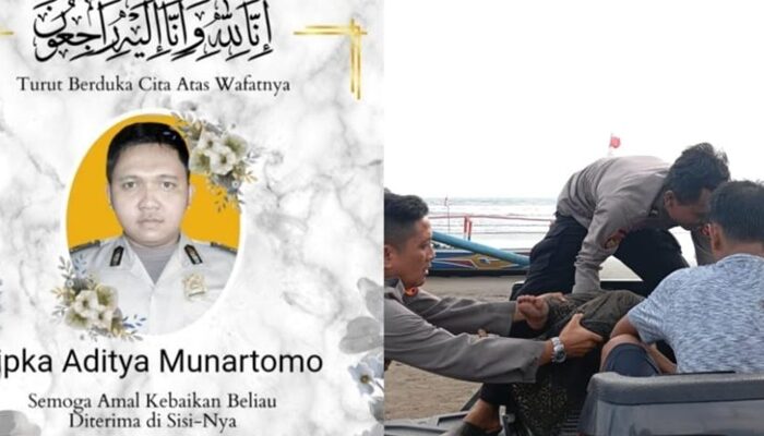 Pengorbanan Alm. Aipda (Anumerta) Aditya Munartono yang Selamatkan Wisatawan Tenggelam Diapresiasi