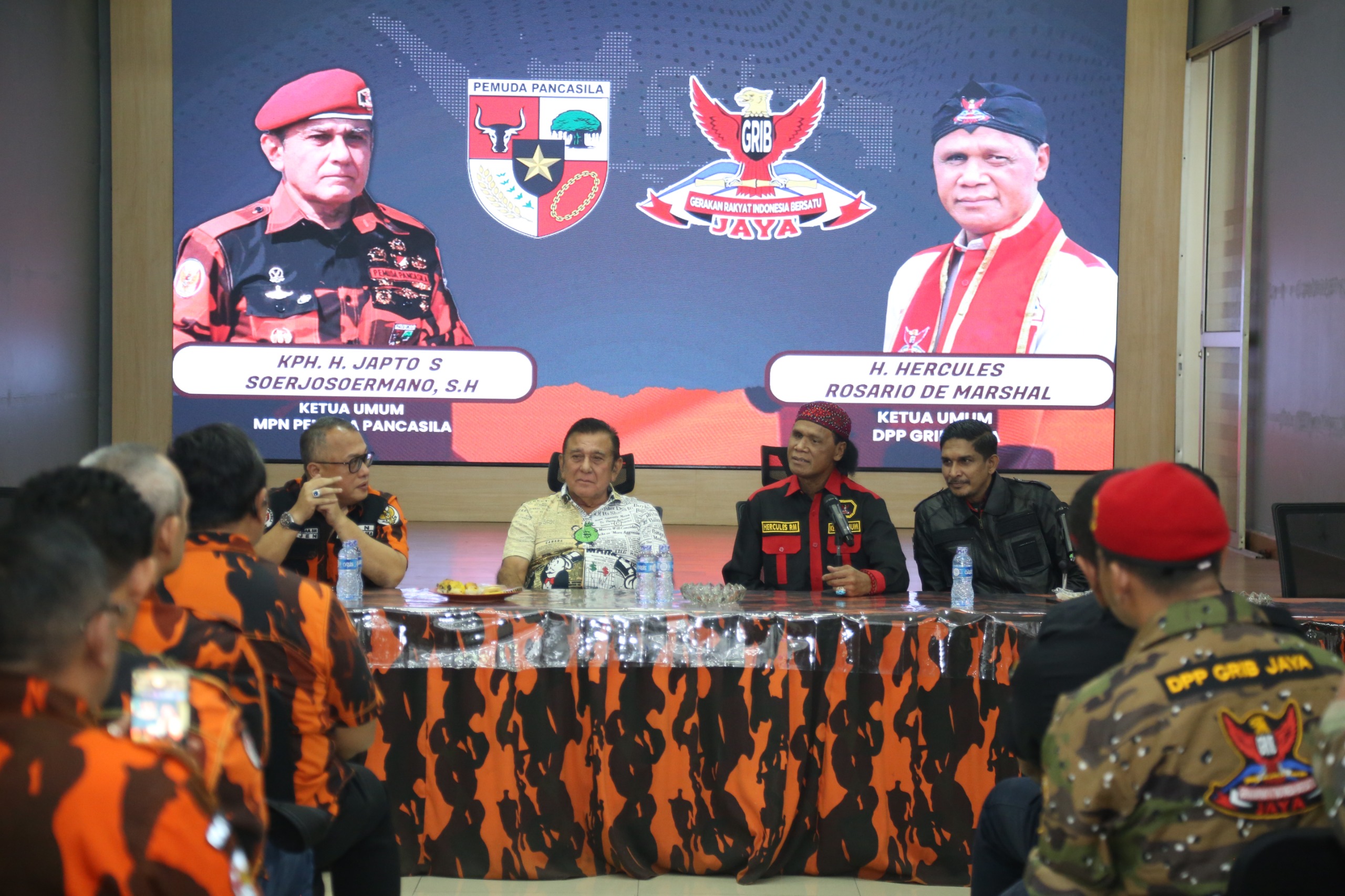 Silaturahmi Japto dan Hercules, Sepakat Jaga Kamtibmas dan Dukung Program Pemerintah