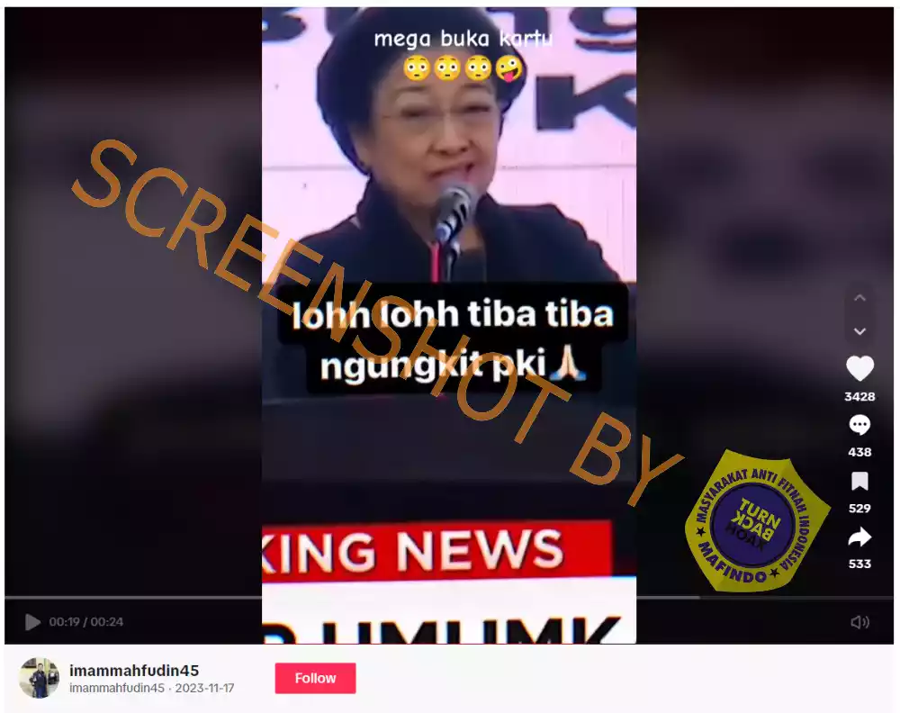 Heboh Megawati Ungkap Jokowi PKI & Orang Tuanya Cina, Ini Faktanya