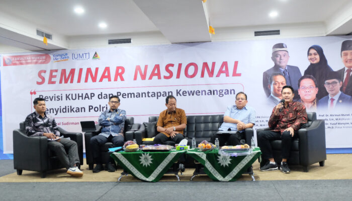 PP Fokal IMM & FH Univ Muhammadiyah Tangerang Gelar Seminar Revisi KUHAP & Pemantapan Kewenangan Penyidikan Polri