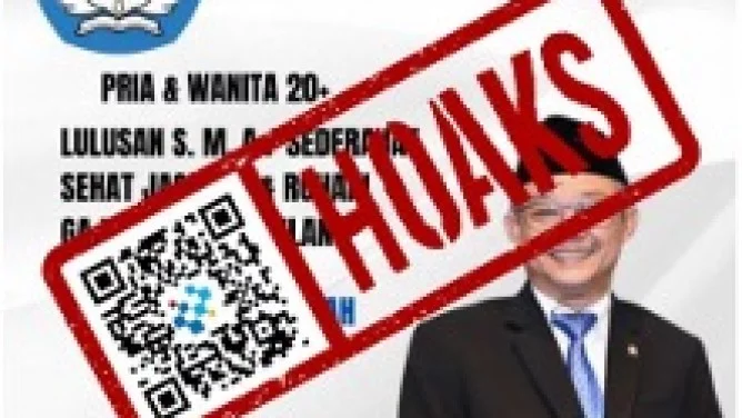 Hoaks Kemendikdasmen Buka Lowongan Kerja Guru Privat Online