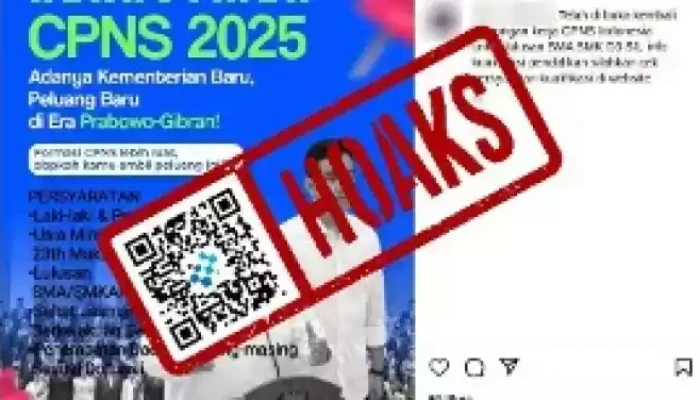 Hoaks Pembukaan Pendaftaran CPNS 2025 pada Bulan Februari