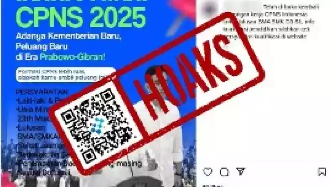 Hoaks Pembukaan Pendaftaran CPNS 2025 pada Bulan Februari