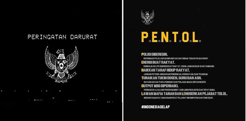 Viral Simbol Garuda Hitam dan Gerakan Pentol