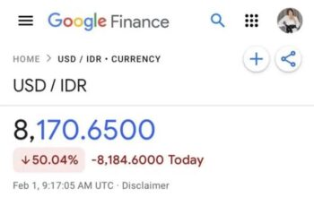 Nilai Tukar USD dan Euro ke Rupiah Turun, Ini Kata Google