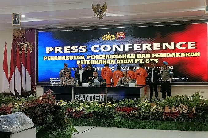 Bakar Kandang Ayam, Polda Banten Tangkap 11 Warga Padarincang