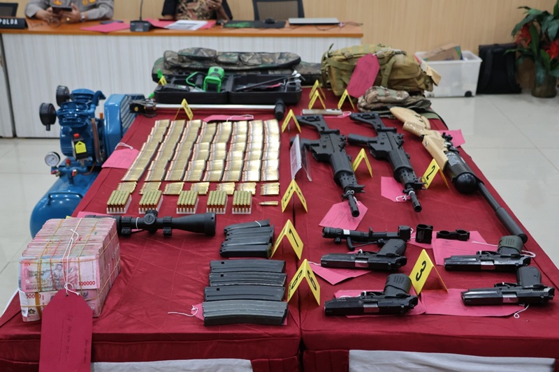 Barang Bukti Satgas Cartenz 2025 Polri