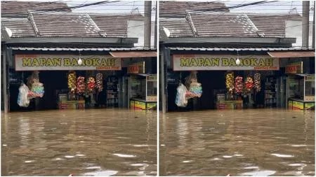 Tetap Buka Saat Banjir, Warung Madura Junjung Tinggi Slogan ‘Tutup Saat Kiamat’