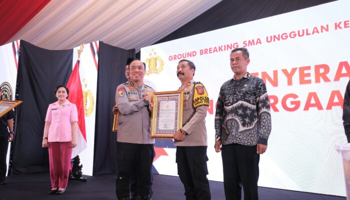Groundbreaking SMA Kemala Taruna Bhayangkara, Polri: Sesuai Asta Cita, Prioritaskan Pembangunan SDM