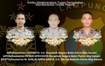 Surat KPLB 3 Polisi yang Gugur saat Bubarkan Sabung Ayam di Lampung Diantarkan Jenderal
