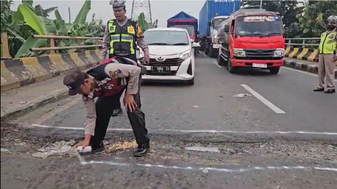 Jelang Arus Mudik 2025, Sambungan Jembatan Porong-Sidoarjo Ambles, Jalur Malang-Surabaya Terganggu