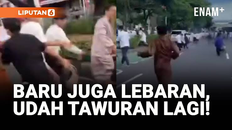 Viral Tawuran Usai Shalat Idul Fitri, Ternyata Cuma …
