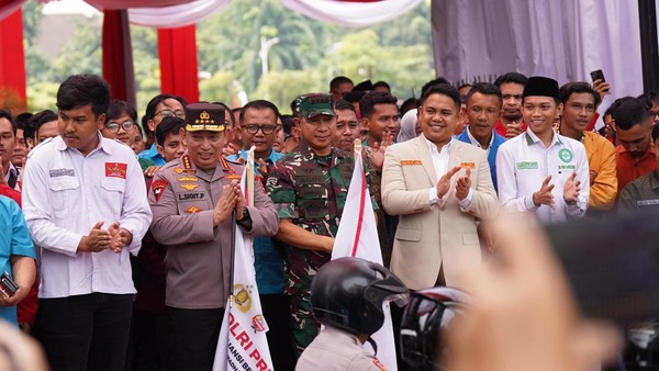 BEM PTNU bersama Polri Gelar Baksos Serentak Sambut Ramadhan