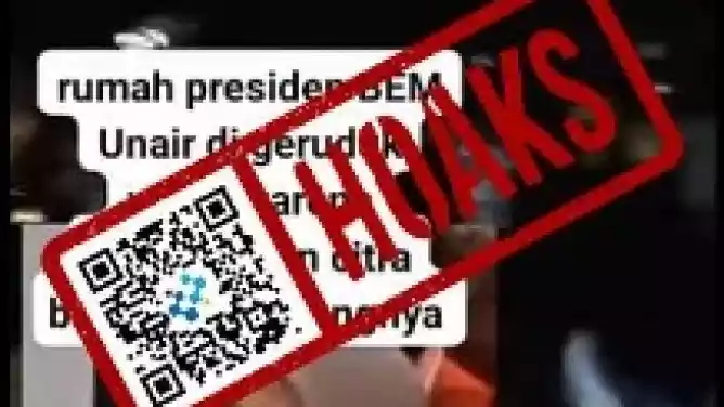 Tak Benar Rumah Presiden BEM Unair Digeruduk Warga, Cek Faktanya
