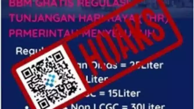 Hoaks BBM Gratis dalam Rangka THR dari Pertamina