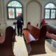 Brimob Sedang Cek Pengamanan Gereja Katedral di Kota Makassar Jelang Paskah