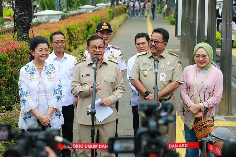 Gubernur Jakarta Pramono Anung dan Wahub Rano Karno