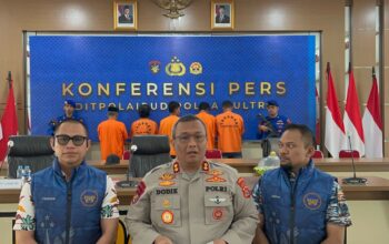 Ditpolairud Polda Sultra Ungkap Kasus Penyalahgunaan Bahan Peledak dalam Press Conference Bersama Korpolairud Baharkam Polri