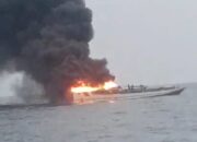 Kapal Pengangkut Ikan Terbakar di Perairan Sumenep, Seluruh ABK Selamat
