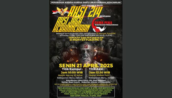 Isu Guru Tua dan KM 50 Membayangi Aksi 214 di Jakarta