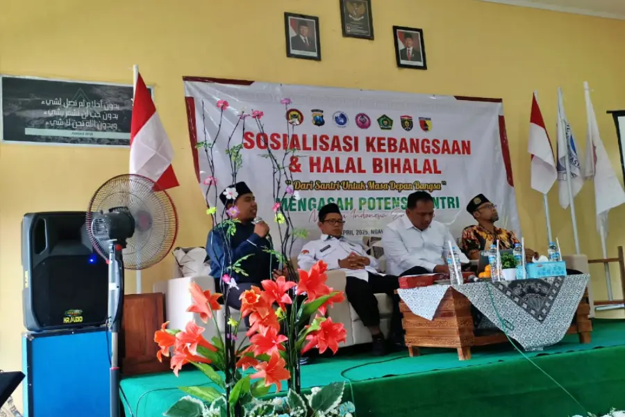 Sosialisasi Kebangsaan dan Halal Bihalal Densus 88 di Ngawi