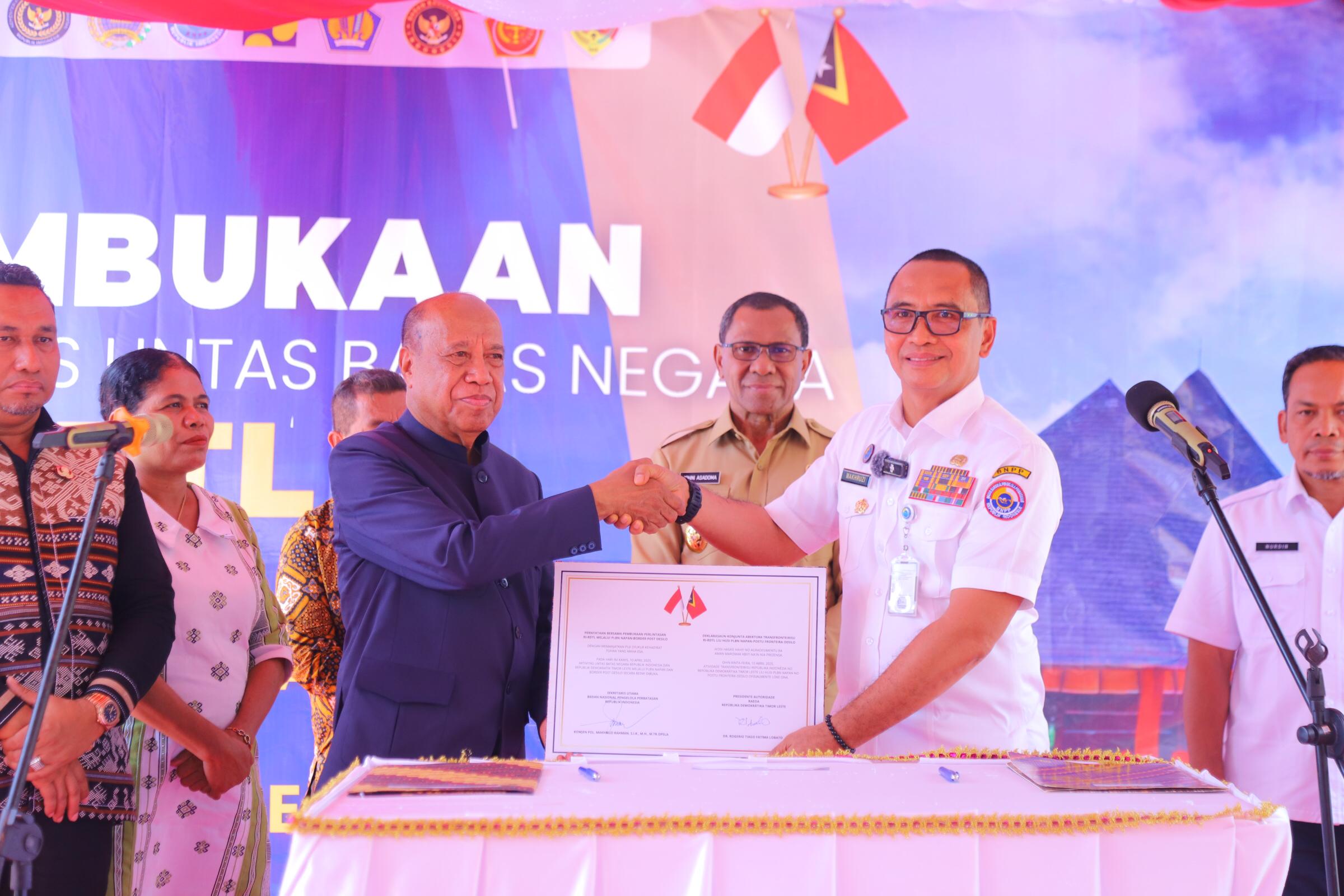 BNPP Perkuat Hubungan RI-Timor Leste Melalui Peresmian Jalur Perbatasan