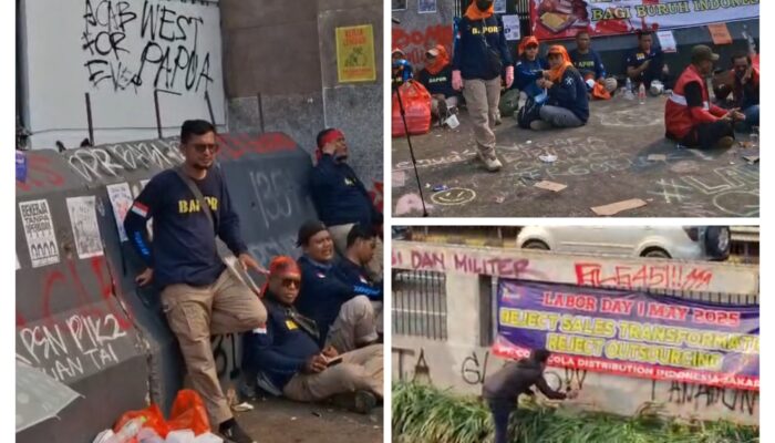 Aksi Vandalisme & Perusakan Pagar Tol Warnai Demo May Day Aliansi GEBRAK di Gedung DPR RI, Masyarakat Kecewa !!