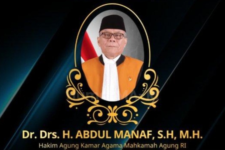 Hakim Agung Abdul Manaf Meninggal Dunia