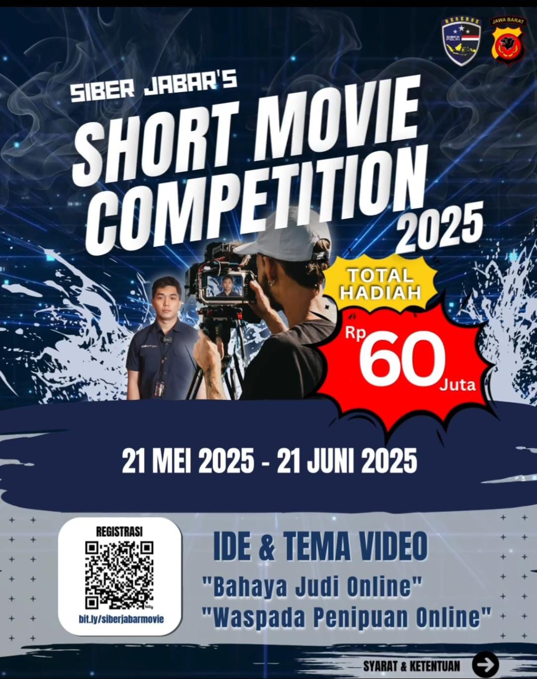 Semarak Hari Bhayangkara ke – 79 Bersama Siber Polda Jabar: Kompetisi Film Pendek 2025 Tentang Judi & Tipu Online