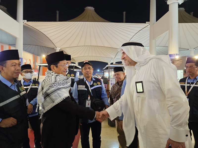 Menteri Agama Nasaruddin Umar Bertemu Amirul Hajj Arab Saudi