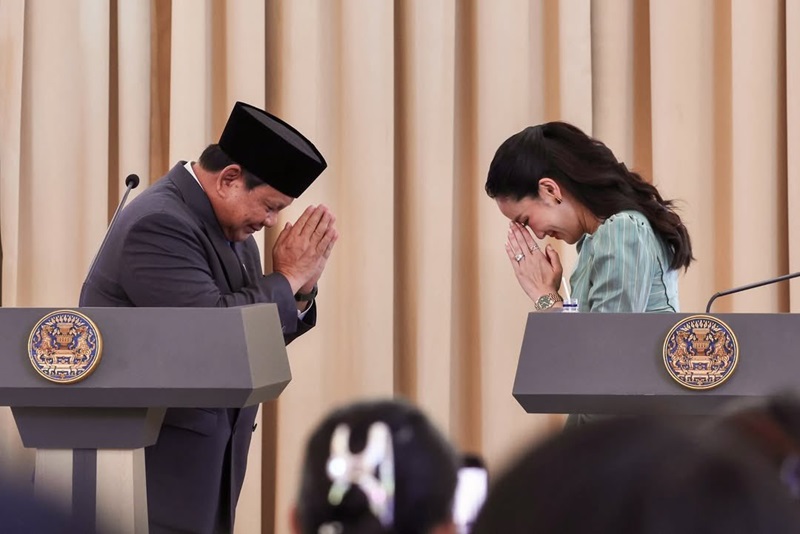 Prabowo dan Paetongtarn Shinawatra