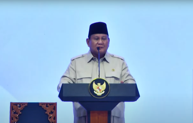 Prabowo di Kongres TIDAR