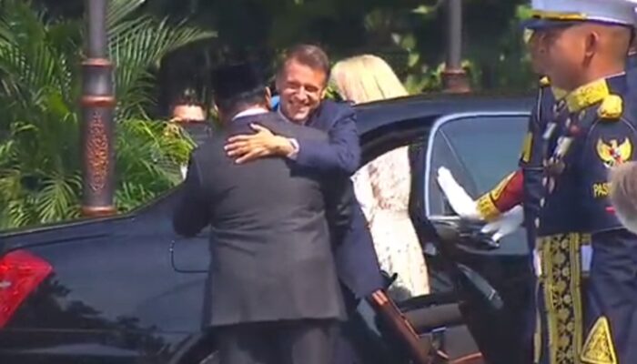 Presiden Perancis Emmanuel Macron Temui Presiden Prabowo di Istana Kepresidenan