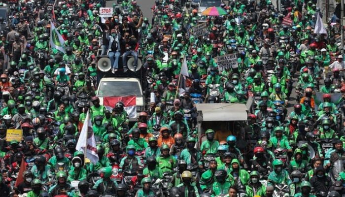 GEMPAR! Komunitas Ojek Online Jakarta Utara Tolak Ikut Aksi 217, Tegaskan Setia pada Hukum & Negara!